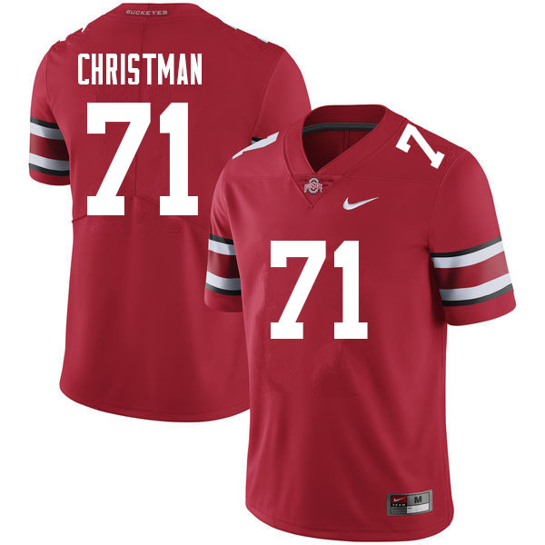Ohio State Buckeyes #71 Ben Christman College Football Jerseys Sale-Red